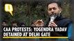 CAA Row: Yogendra Yadav, Prashant Bhushan Detained at Delhi Gate | The Quint