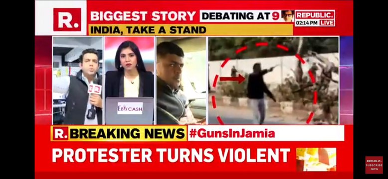 Republic Falsely Implicates Anti-CAA Protesters for Jamia Shooting
