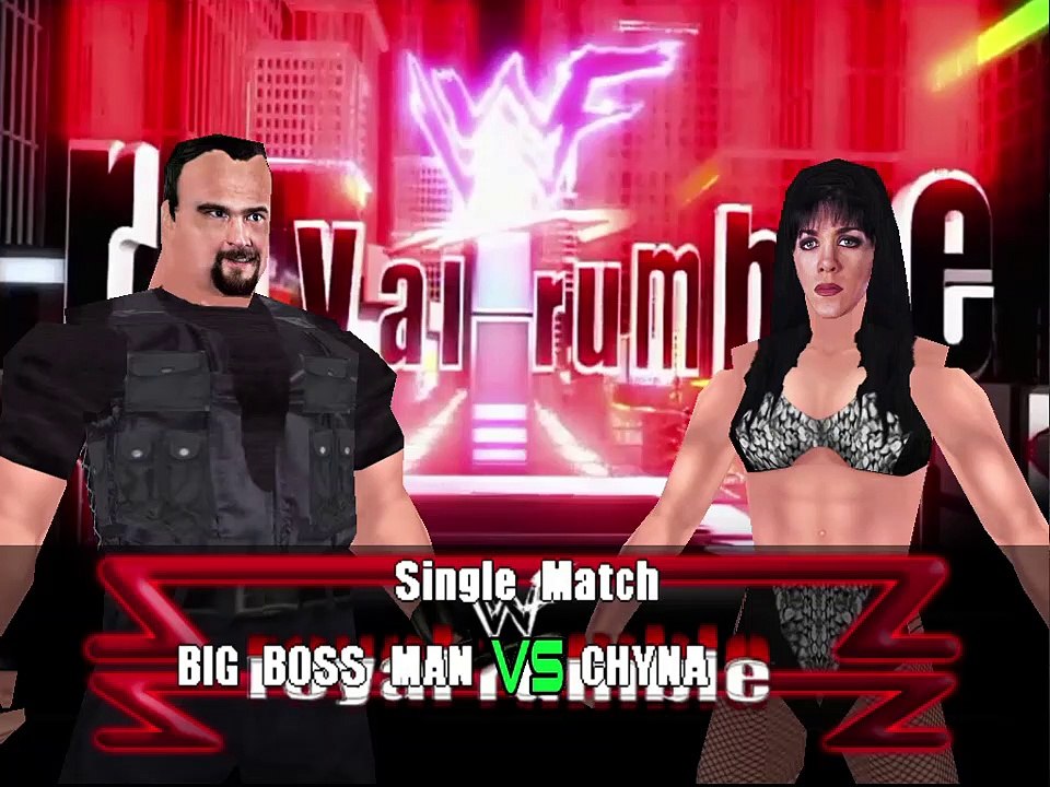 WWF No Mercy 2.0 Mod Matches Big Bossman vs Chyna