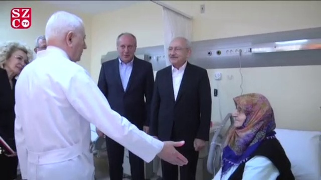 Kılıçdaroğlu, Muharrem İnce'nin annesini hastanede ziyaret etti