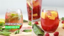 Gebruik aardbeien in je drankje!