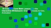25 Common Core Math Lessons for the Interactive Whiteboard: Grade 3: Ready-to-Use, Animated