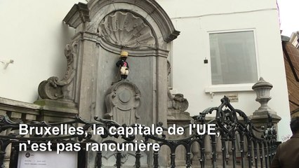 A la veille du Brexit, le Manneken-pis aux couleurs britanniques