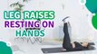 Leg raises resting on hands - Fit People