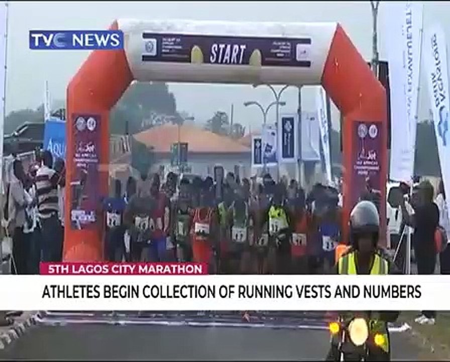 5th Lagos City Marathon: Athletes begin collection of of running vests, numbers