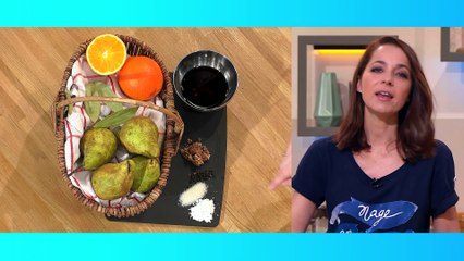 Poires aux vins et feuilles de cannelle