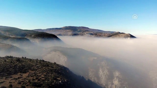 Kütahya'da sis denizi - Drone ile havadan çekim