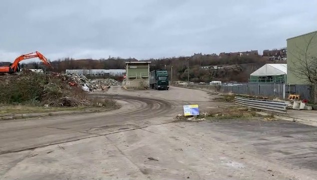 Clearance of the fire-hit Alex Smiles site begins in Deptford