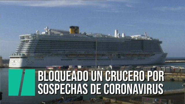 Bloquean en Roma un crucero por sospechas de coronavirus