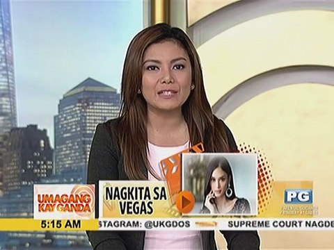 Miss Universe 2015 Pia Wurtzbach at Venezuelan actor Fernando Carillo, nagkita sa Las Vegas