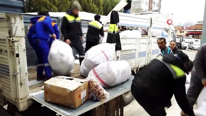 Gediz’den yardım tırları dualarla uğurlandı