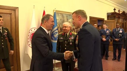 Akar, NATO Avrupa Müttefik Kuvvetler Komutanını kabul etti