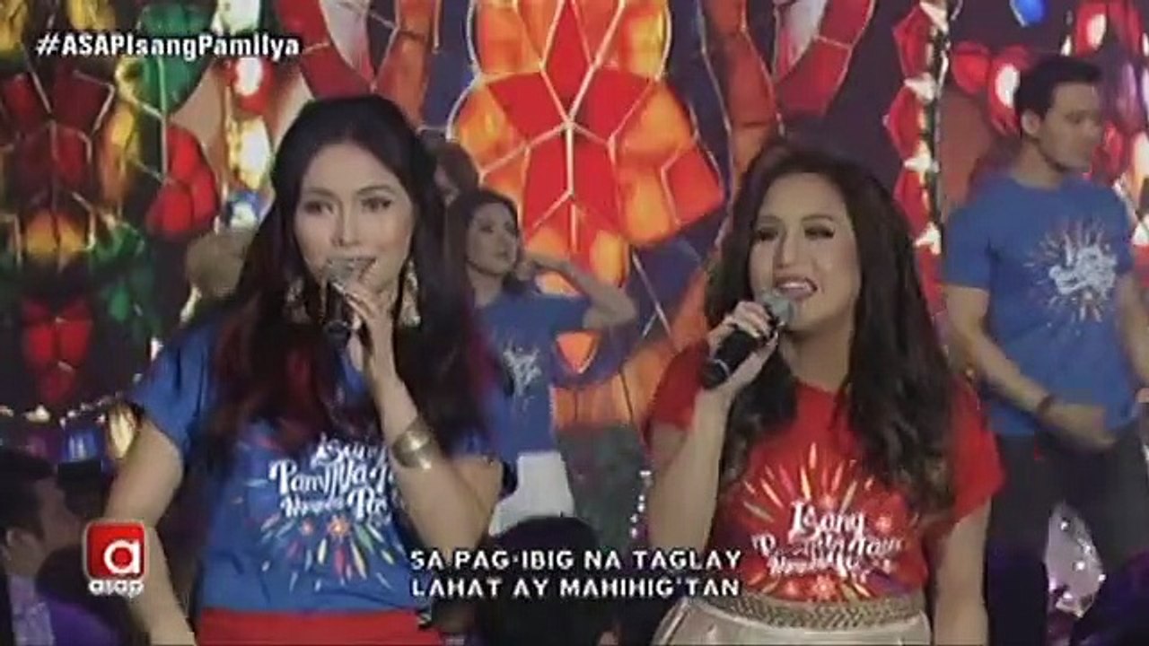 Kapamilya artists sing the ABS-CBN station IDs...