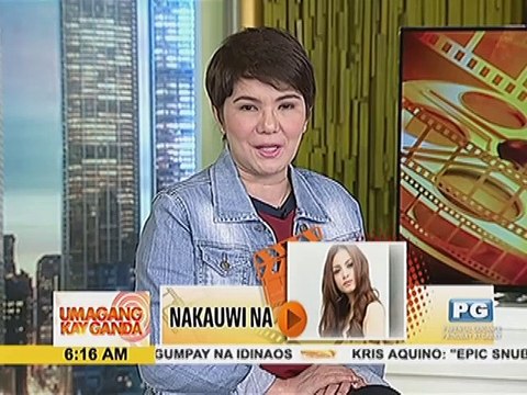 Miss International Kylie Verzosa, nakauwi na mula Japan