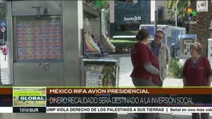 Presenta mandatario mexicano diseño de billete para sortear avión