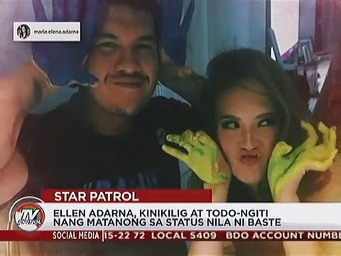 Ellen Adarna, kinikilig at todo-ngiti nang matanong sa status nila ni Baste