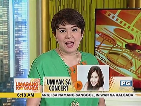 Sarah Geronimo, naging emosyonal sa kanyang concert