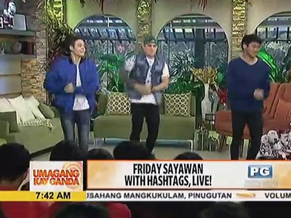 Friday sayawan with Hashtags, live!