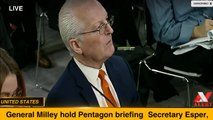 Secretary Esper, General Milley hold Pentagon briefing -- UNITED STATES