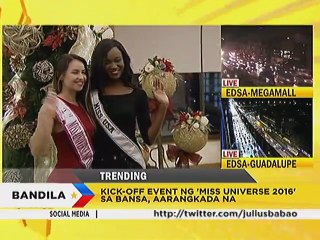 Kick-off event ng ‘Miss Universe 2016’ sa bansa, aarangkada na