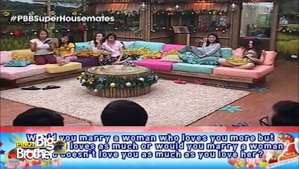 Housemates, nagtagisan sa question and answer portion