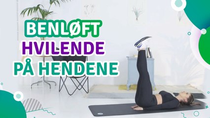 Benløft hvilende på hendene - Trenings Glede