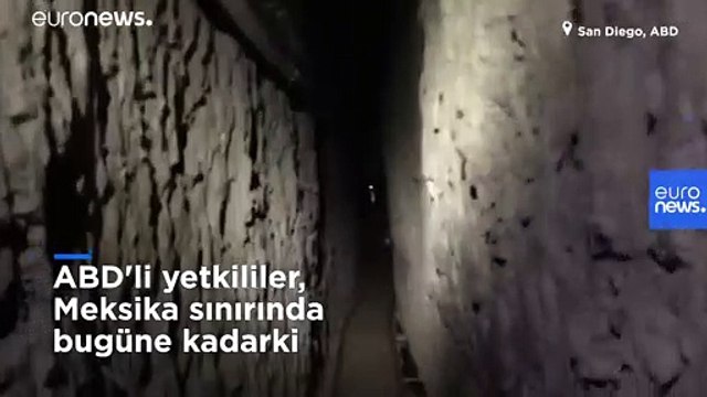 ABD-Meksika sınırında 14 futbol sahası uzunluğunda kaçakçılık tüneli keşfedildi