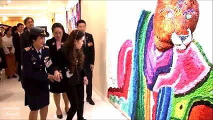 สมเด็จเจ้าฟ้าฯ กรมพระศรีสวางควัฒนฯ ทรงเปิดการแสดงนิทรรศการภาพวาดฝีพระหัตถ์ ชุด หลากลาย หลายชีวิต 2