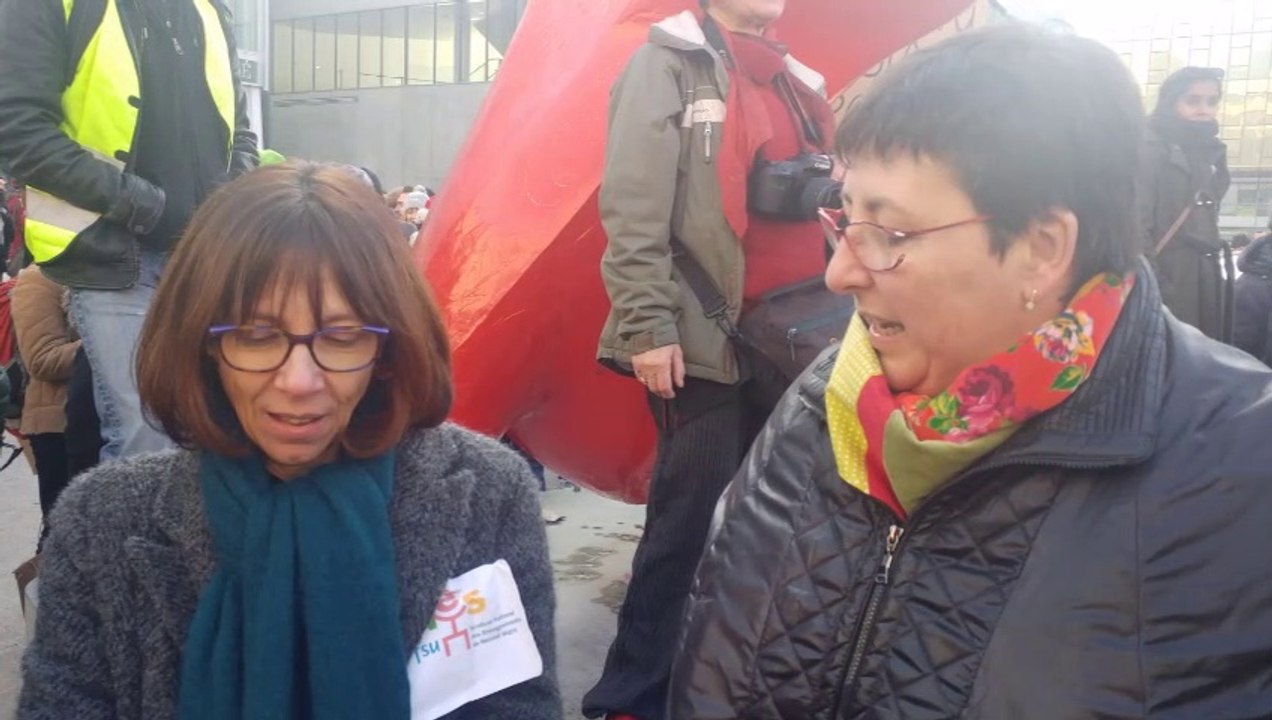 Le 05.12.2019  la Rue  dit non et non à la  retraite universelle par points