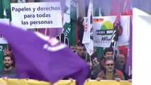 Al menos diez detenidos y mucha tensión en la jornada de huelga general en Navarra y País Vasco