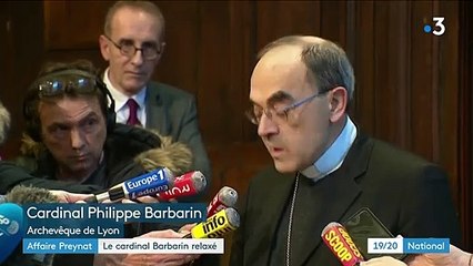 Affaire Preynat : le cardinal Barbarin relaxé par la justice
