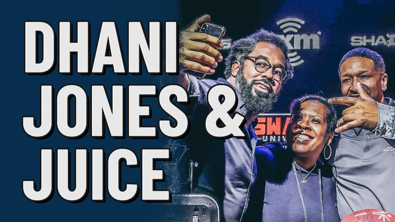 Dhani Jones & Antrone "Juice" Williams at Super Bowl LIV