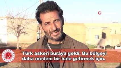 Suriyelilerden Türk askerine teşekkür