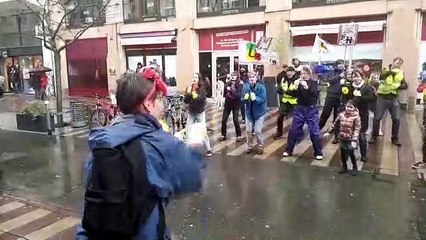 Belfort : un flash-mob contre la réforme des retraites