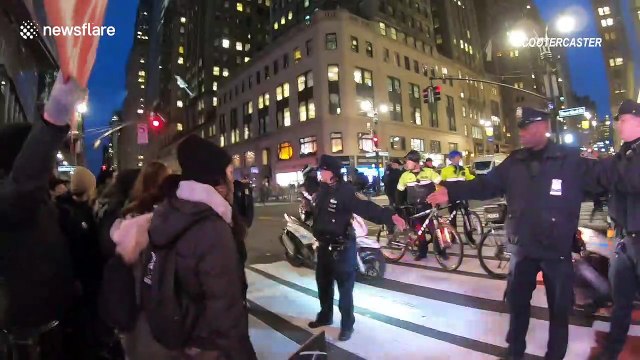 Arrests made during protests against policing of NY subway