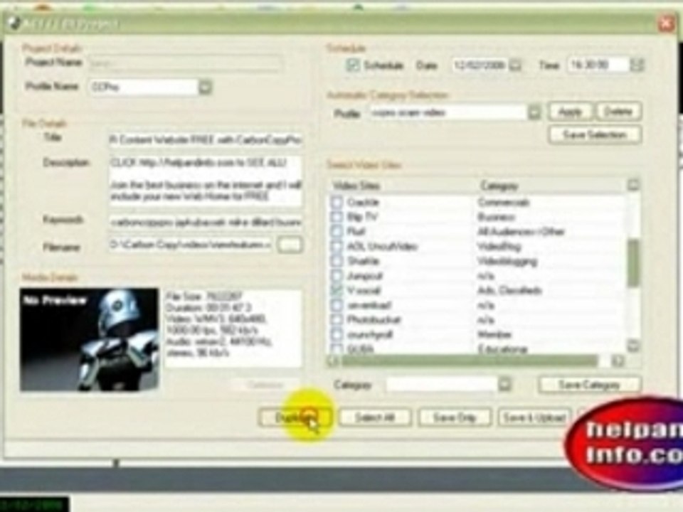 Video Post Robot Autopost Your Videos to 30 Sites