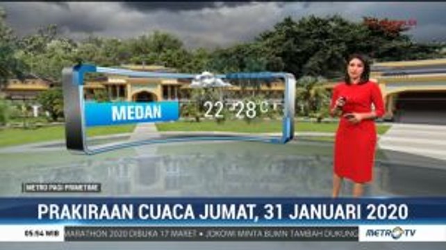 Prakiraan Cuaca, Jumat 31 Januari 2020