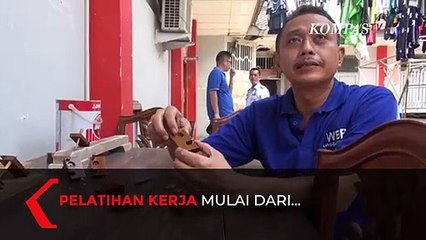 Inspiratif! Warga Binaan Dilatih Buat Mebel