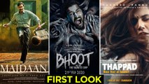 Bollywood Movies NEW FIRST Look POSTERS 2020 | Maidaan, Bhoot, Thappad