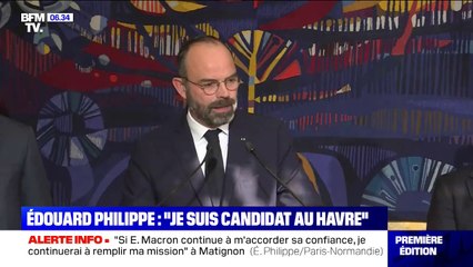 Download Video: Municipales: Édouard Philippe annonce être candidat au Havre en tant que tête de liste