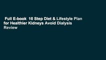 Full E-book  10 Step Diet & Lifestyle Plan for Healthier Kidneys Avoid Dialysis  Review