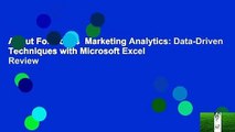 About For Books  Marketing Analytics: Data-Driven Techniques with Microsoft Excel  Review