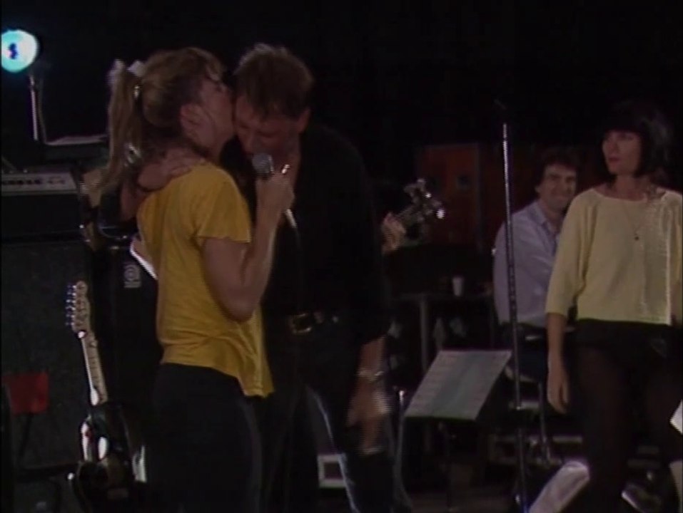 Johnny Hallyday "J'oublierai ton nom"répétitions Bercy 1987