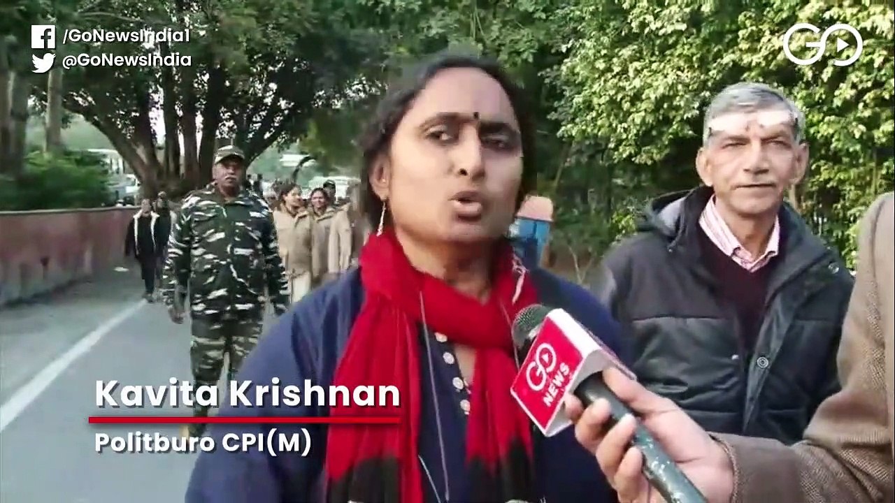 गांधी जी को याद करने पर पुलिस कर रही गिरफ्तार: कविता कृष्णन