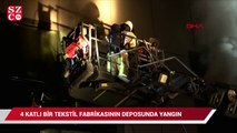 Dört katlı tekstil fabrikası küle döndü