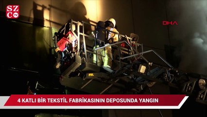 Dört katlı tekstil fabrikası küle döndü