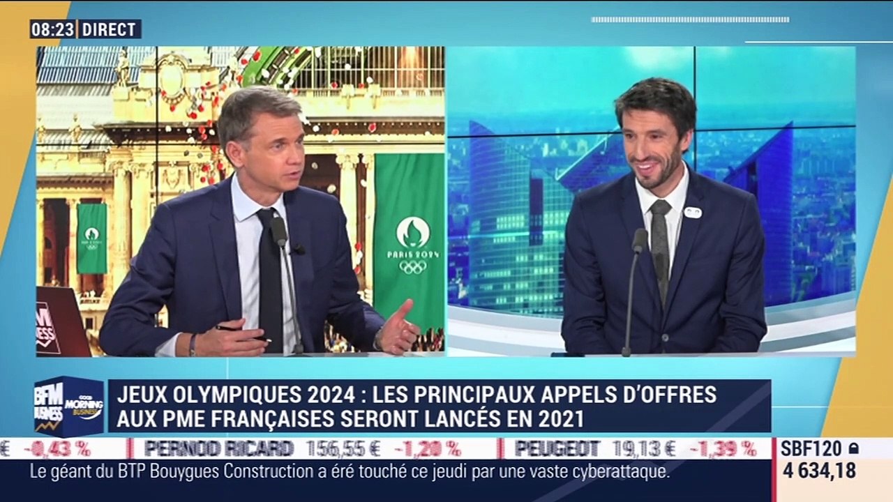Tony Estanguet (Comité d'Organisation des Jeux Olympiques et Paralympiques de Paris 2024) : Le COJO 2024 veut privilégier les PME locales françaises - 31/01