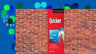 Full E-book  Quicken 2017 the Official Guide  For Free