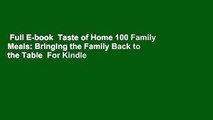 Full E-book  Taste of Home 100 Family Meals: Bringing the Family Back to the Table  For Kindle