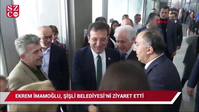 Ekrem İmamoğlu, Şişli Belediyesi'ni ziyaret etti